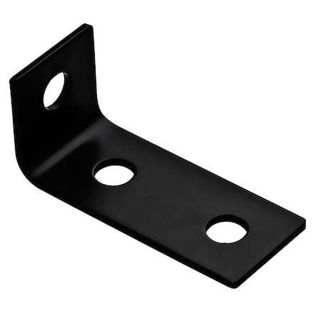 Hampton 3-1/2 In. H X 1-1/2 In. W X 1/8 In. D Black Steel Offset Leg Corner Brace